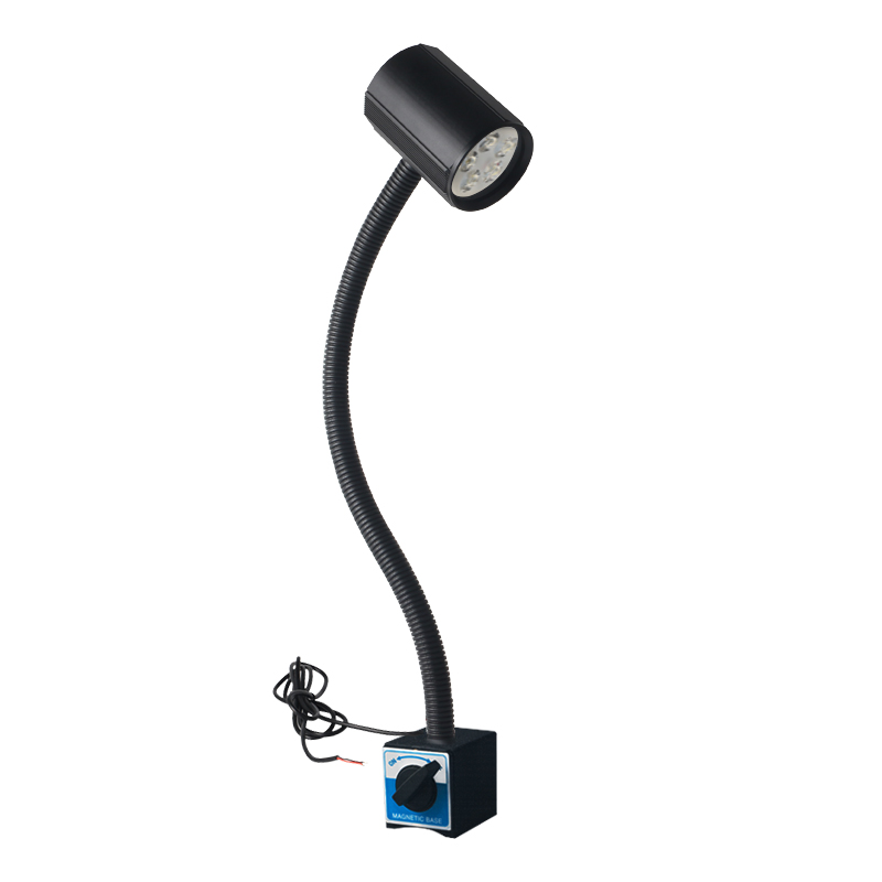 歐拓制造LED機床工作燈,三色警示燈,流水臺工作燈5W-24V-黑色-開關磁